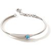 Gourmette rigide ovale Etoile (argent 925) Baby bijoux Produit 1