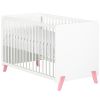 Lit à barreaux Joy rose (60 x 120 cm) - Baby Price