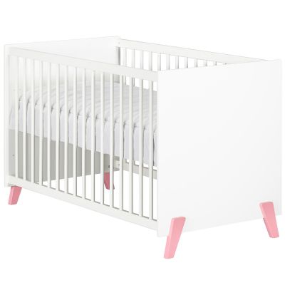 Lit à barreaux Joy rose (60 x 120 cm) Baby Price
