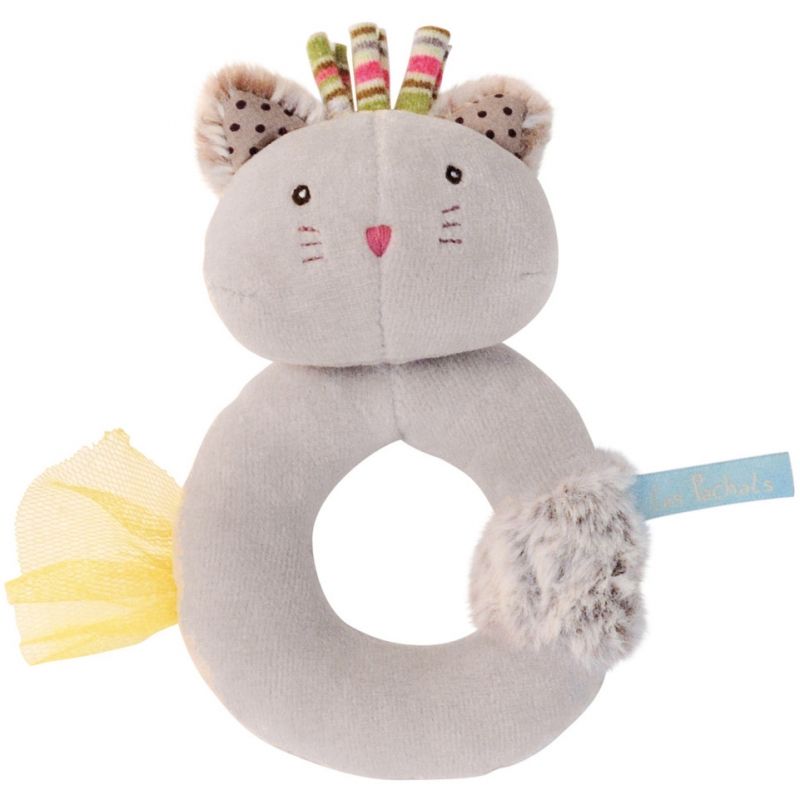 Hochet anneau gris Chamalo Les Pachats Moulin Roty
