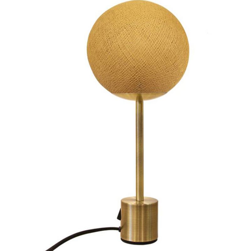 Lampe Apapa pied laiton camel La case de cousin paul