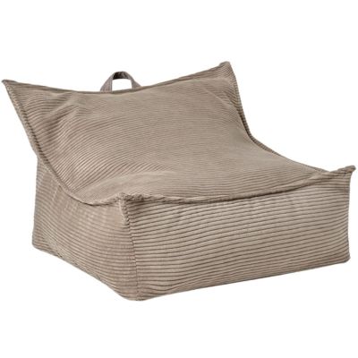 Fauteuil Pouf Gris-Brun