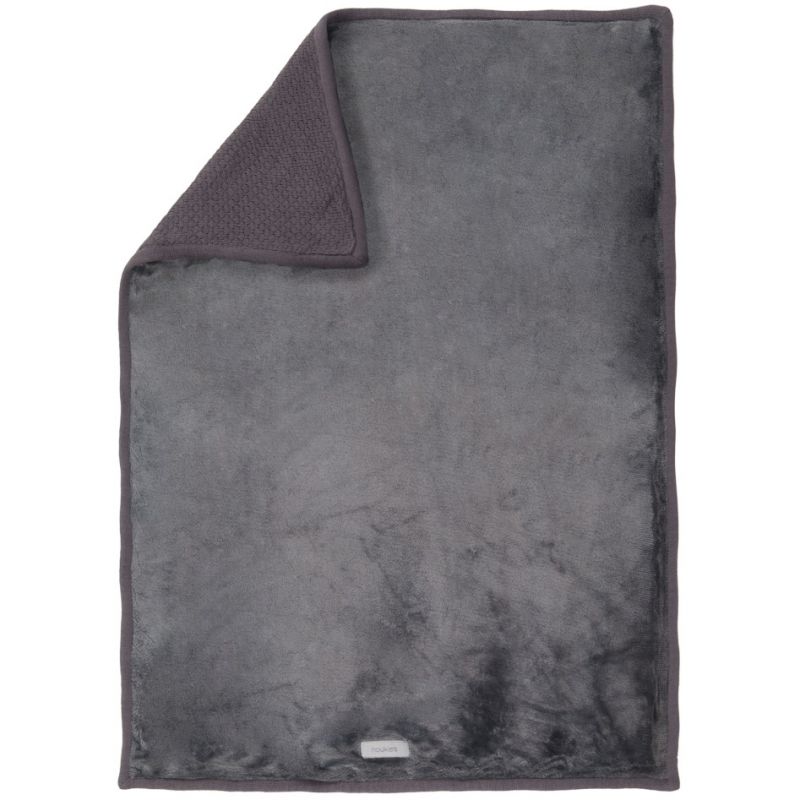 Couverture tricoloudoux Poudre d'étoiles gris (100 x 140 cm) Noukie's