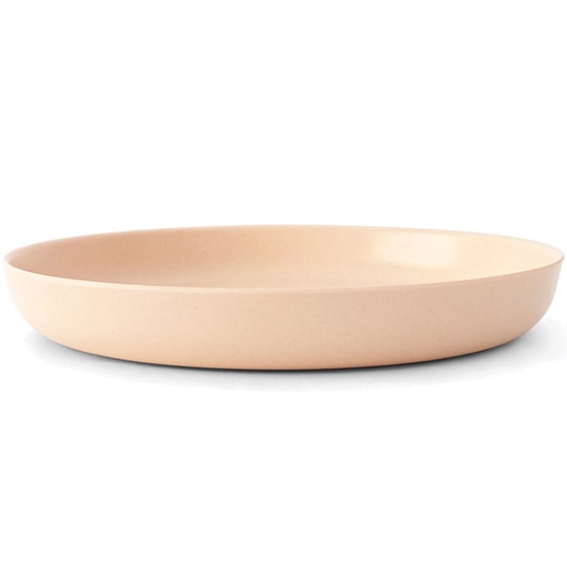 Assiette en bambou Bambino rose poudré (18 cm) EKOBO