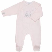 Pyjama chaud Poudre d'étoiles rose (naissance : 50 cm)  par Noukie's