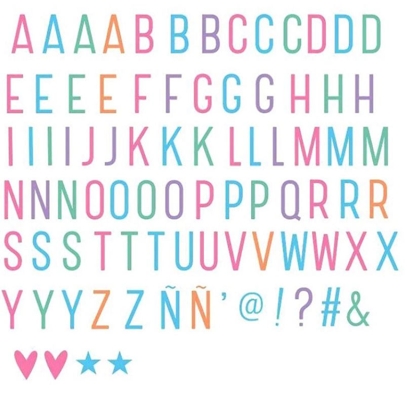 Assortiment de lettres pastel pour lightbox A Little Lovely Company
