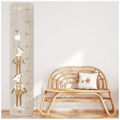 Toise en bois Faon Camel personnalisable