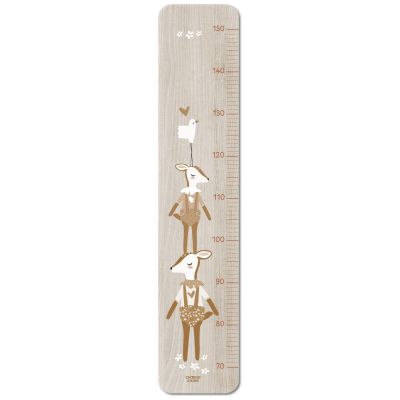 Toise en bois Faon Camel personnalisable Charlie et Suzie