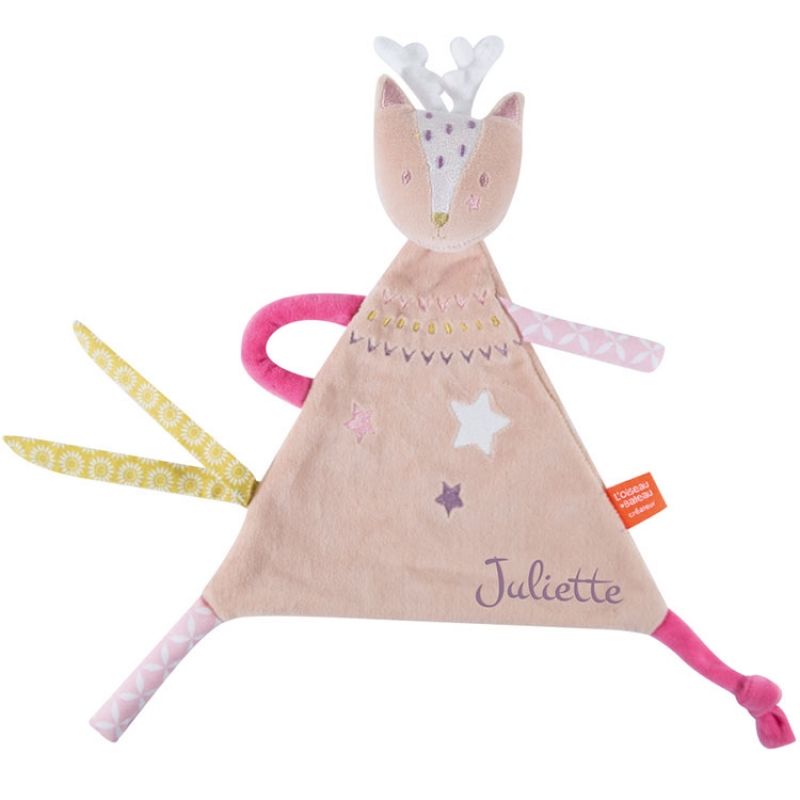 Doudou Z'anepasperdre daim (personnalisable) L'oiseau bateau