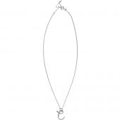 Collier chaîne La petite majuscule argent (personnalisable)