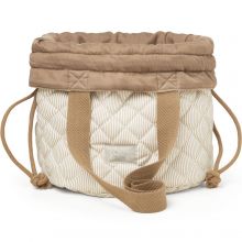 Sac vide poche à suspendre Classic Stripes Camel  par Cam Cam Copenhagen