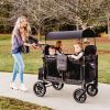 Chariot de transport enfant W4 Elite Volcano Black (4 places) Wonderfold Ambiance 2