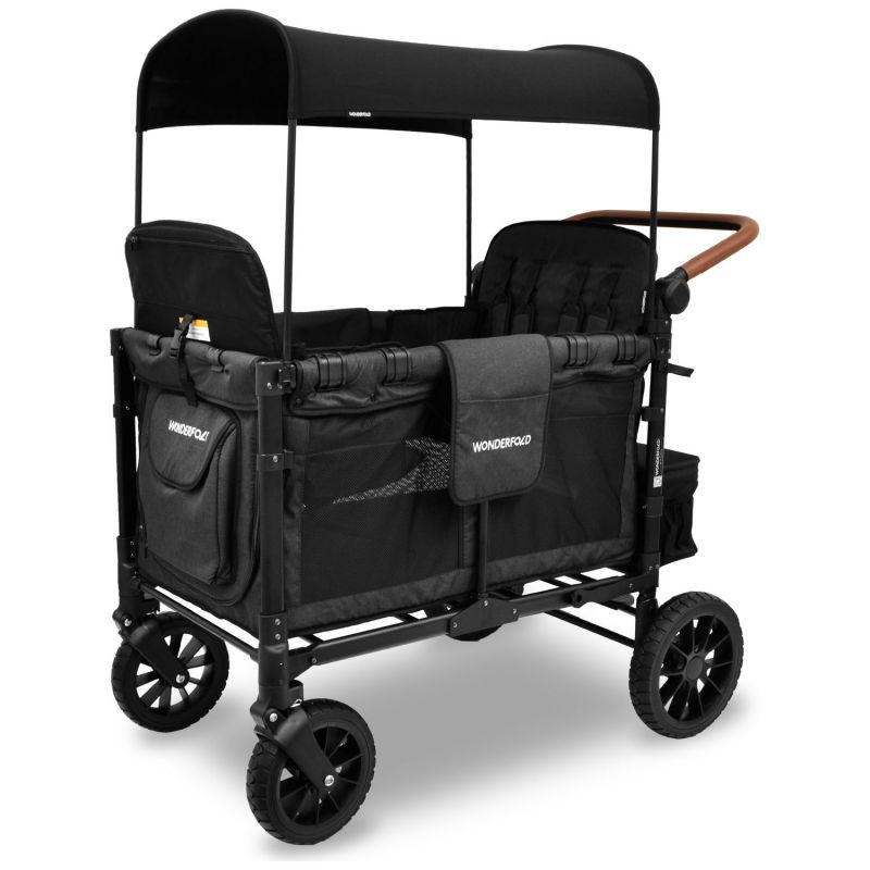 Chariot de transport enfant W4 Elite Volcano Black (4 places) Wonderfold Produit 1