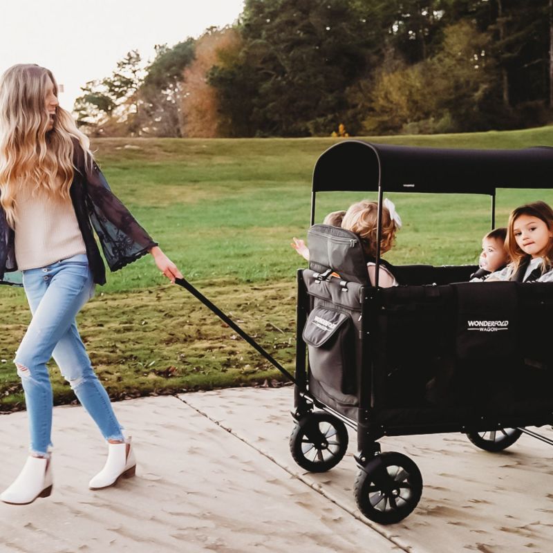 Chariot de transport enfant W4 Elite Volcano Black (4 places) Wonderfold Ambiance 8