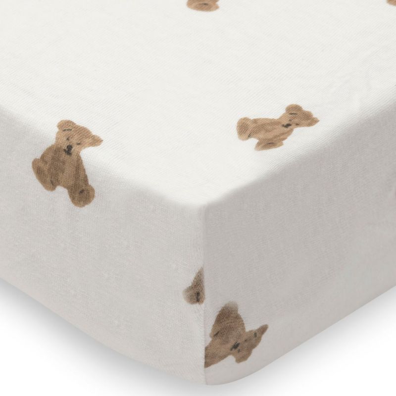 Drap housse en jersey Mini Teddy Bear (60 x 120 cm) Jollein Produit 3