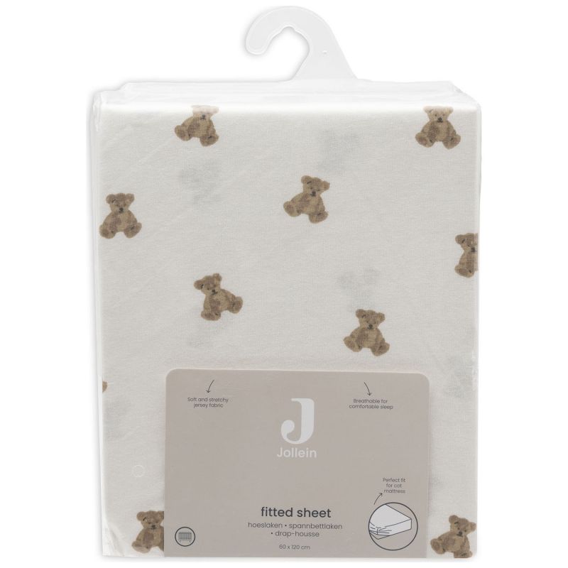 Drap housse en jersey Mini Teddy Bear (60 x 120 cm) Jollein Packaging 7