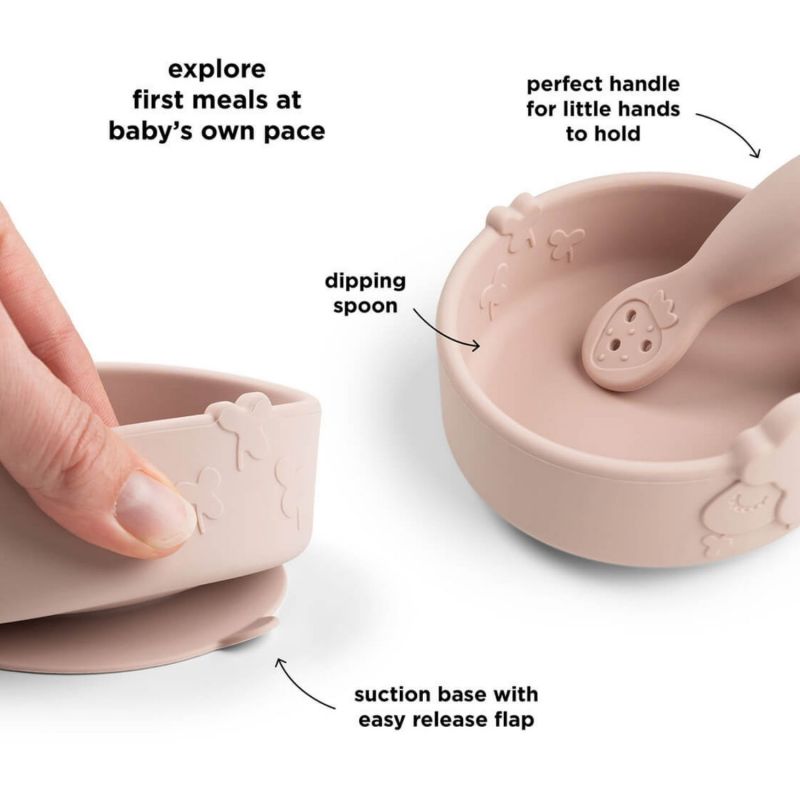 Coffret premier repas ventouse Sheepy Rose Done by Deer Produit 6