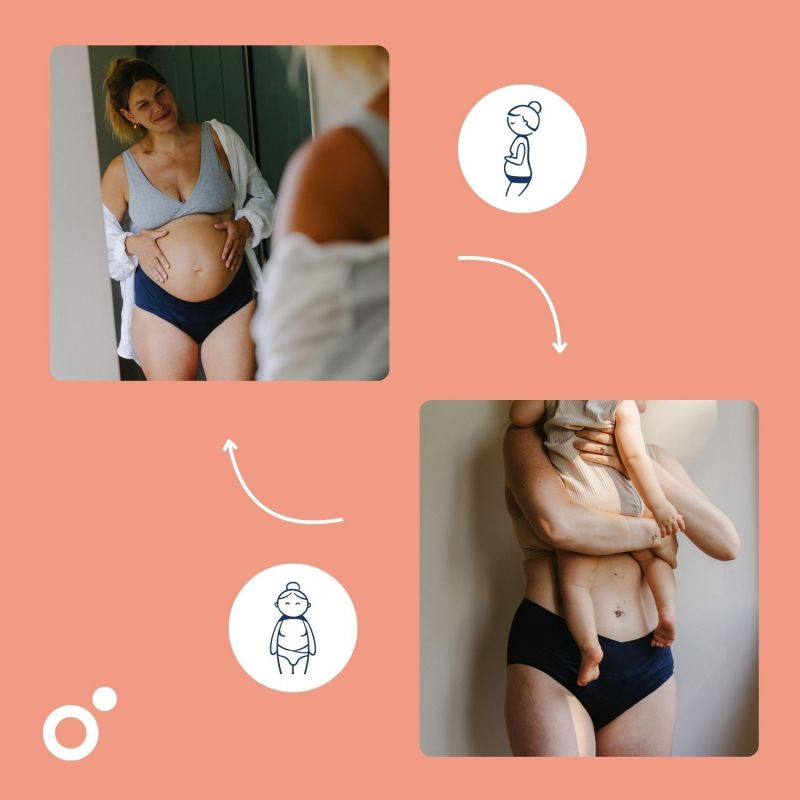 Culotte post-partum Flowly Black (L-XL-2XL) Doomoo Ambiance 4