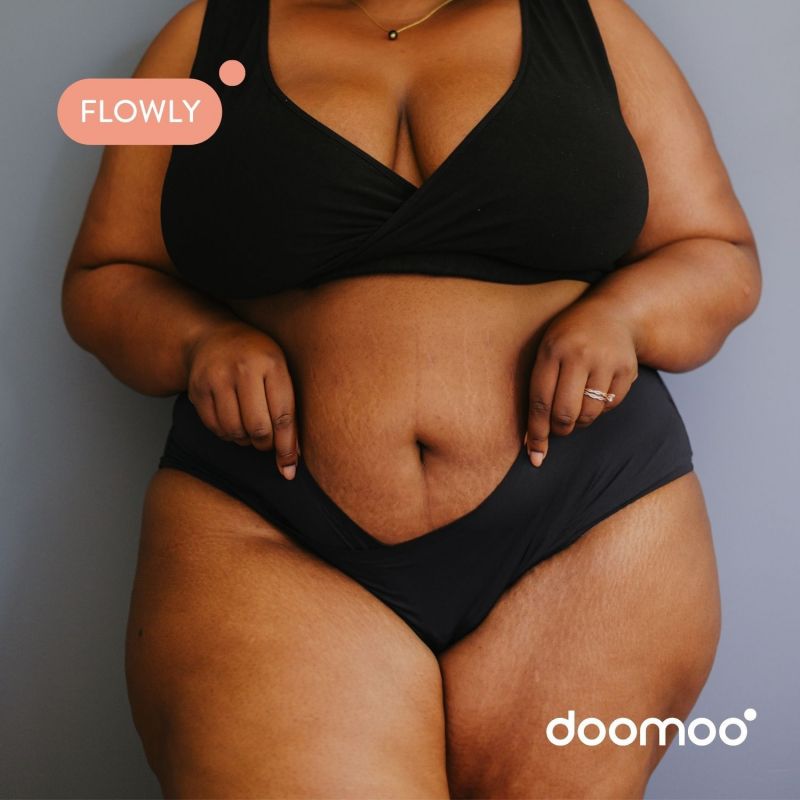 Culotte post-partum Flowly Black (L-XL-2XL) Doomoo Ambiance 7