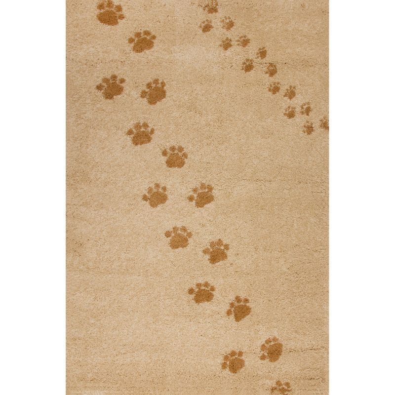 Tapis Empreintes beige (135 x 190 cm) AFKliving