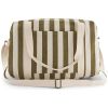 Sac à langer Raphaël rayé Olive-Greige - Rose in April