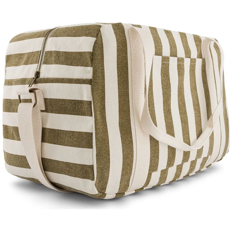 Sac à langer Raphaël rayé Olive-Greige Rose in April Produit 3