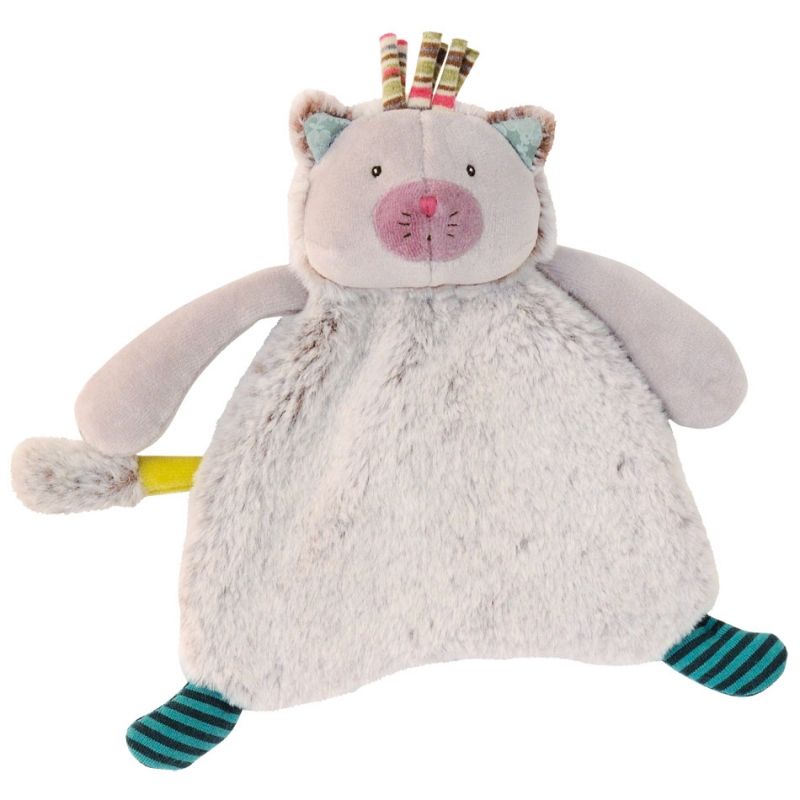 Doudou plat chat Chacha Les Pachats (22 cm) Moulin Roty