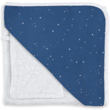 Cape de bain et gant constellations Stary bleu jean (90 x 90 cm)  par Bemini