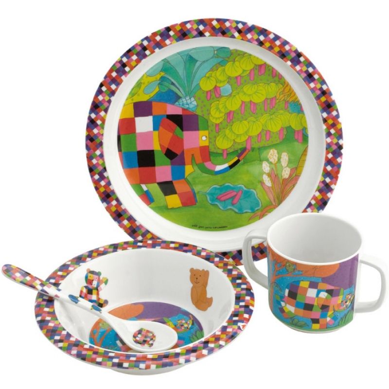 Coffret repas 4 pièces Elmer Petit Jour Paris