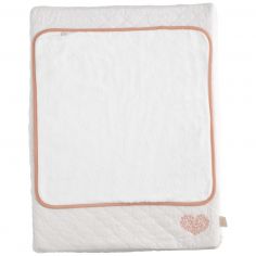 Matelas à langer + serviette éponge Petit Cœur (52 x 68 cm) - Sauthon
