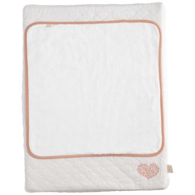 Matelas à langer + serviette éponge Petit Cœur (52 x 68 cm) Sauthon