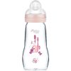 Biberon verre premium écureuil rose Forêt - tétine débit 2 moyen (260 ml) - MAM