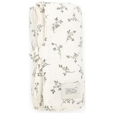 Tapis à langer nomade Knot Olive Bloom Babyshower