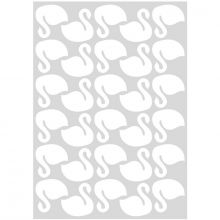Stickers cygnes blancs (29,7 x 42 cm)  par Lilipinso