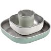 Coffret repas inox sage green  par Béaba