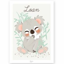 Affiche A3 Les Animignons le koala (personnalisable)  par Kanzilue