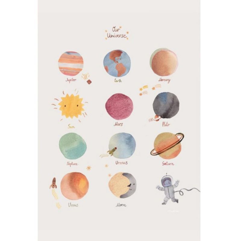 Affiche Espace (42 x 30 cm) Mushie