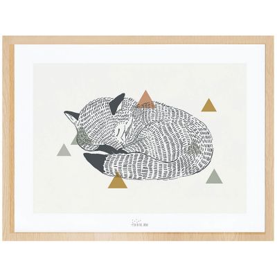 Affiche encadrée le renard (30 x 40 cm)  par Lilipinso