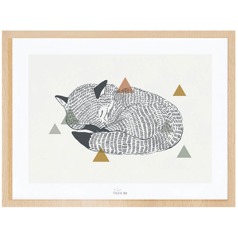 Affiche encadrée le renard (30 x 40 cm) Lilipinso