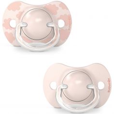 Lot de 2 sucettes symétriques SX PRO 0-6mois Dreams rose - Suavinex