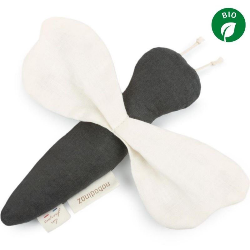 Hochet libellule Lin français green blue (21 cm) Nobodinoz