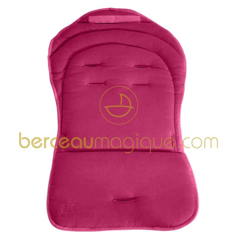 Assise Whizz réversible framboise pour poussette Whizz Red Castle
