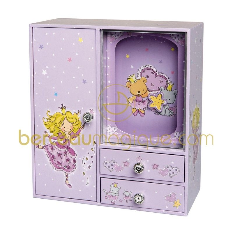 Armoire musicale Lili fée mauve Trousselier