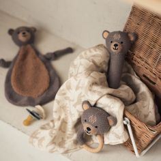 Doudou attache sucette Bear