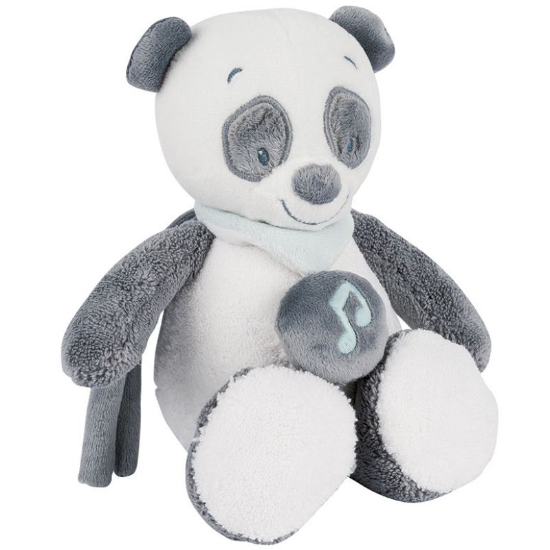 Mini doudou musical à suspendre panda Loulou (24 cm) Nattou