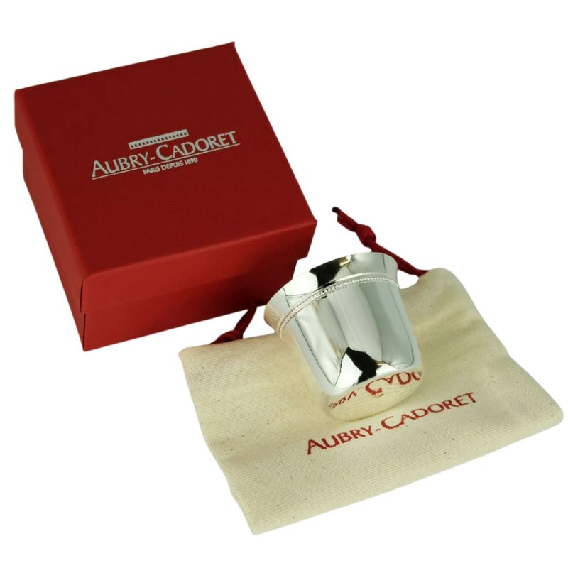 Coquetier évasé Perles personnalisable (métal argenté) Aubry-Cadoret Produit 3