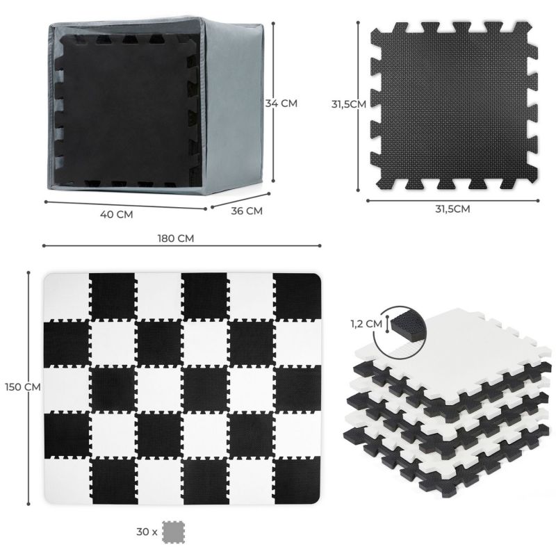 Tapis puzzle Luno Black (150 x 180 cm) Kinderkraft Produit 9