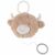 Variation Beige du produit Peluche musicale Fluffy en Veloudoux beige de la marque Noukie's