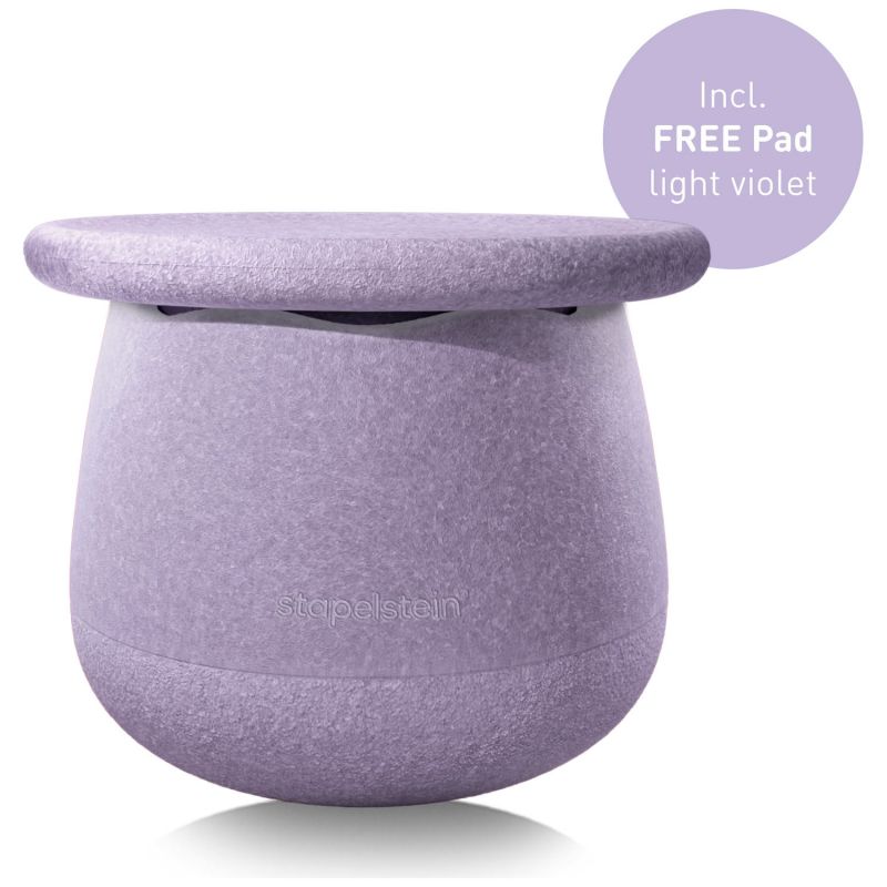 Tabouret modulaire Dynamic small violet clair Stapelstein Produit 1