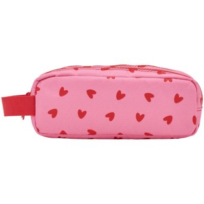 Trousse double compartiment Cœurs Rouges